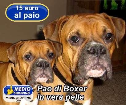 Medioshopping Paio di Boxer in vera pelle