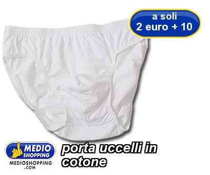 Medioshopping porta uccelli in cotone