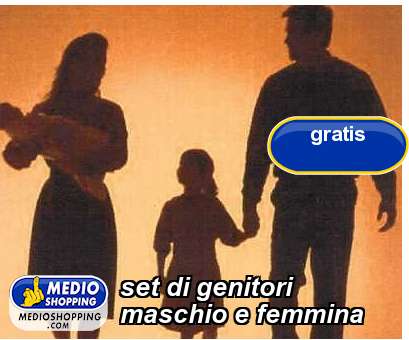 Medioshopping set di genitori maschio e femmina