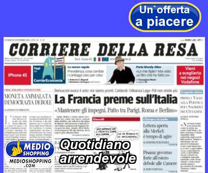 Medioshopping Quotidiano arrendevole