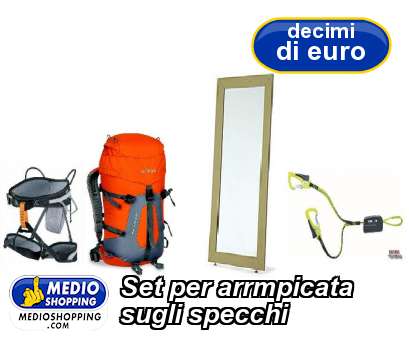 Medioshopping Set per arrmpicata sugli specchi