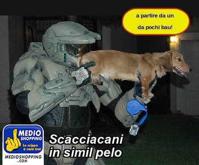 Medioshopping Scacciacani in simil pelo