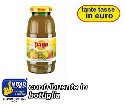 Medioshopping contribuente in bottiglia