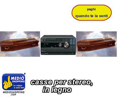 Medioshopping casse per stereo,        in legno