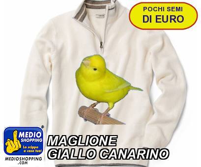 Medioshopping MAGLIONE  GIALLO CANARINO