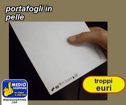 Medioshopping portafogli in pelle