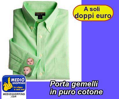 Medioshopping Porta gemelli in puro cotone