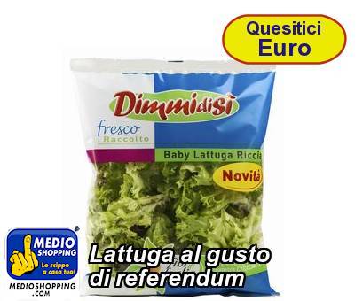 Medioshopping Lattuga al gusto di referendum