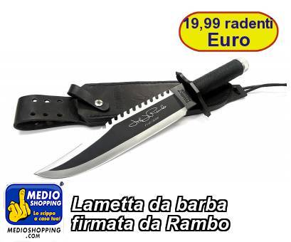 Medioshopping Lametta da barba firmata da Rambo