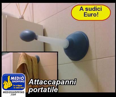 Medioshopping Attaccapanni portatile