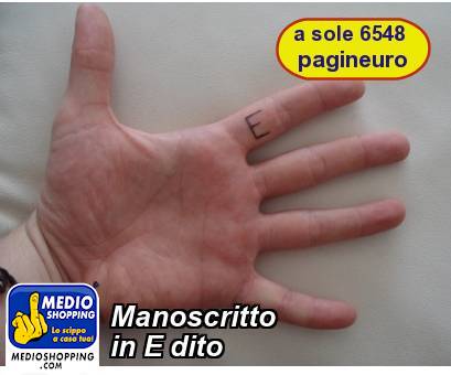 Medioshopping Manoscritto  in E dito