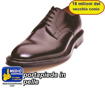 Medioshopping portapiede in  pelle