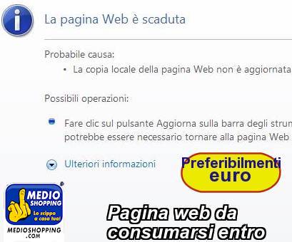 Medioshopping Pagina web da consumarsi entro