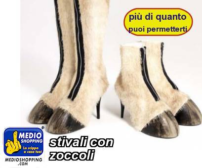 Medioshopping stivali con  zoccoli